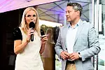 Małgorzata Korpusik, prezes Mansi London oraz Marcin Żebrowski, który prowadził wydarzenie. 