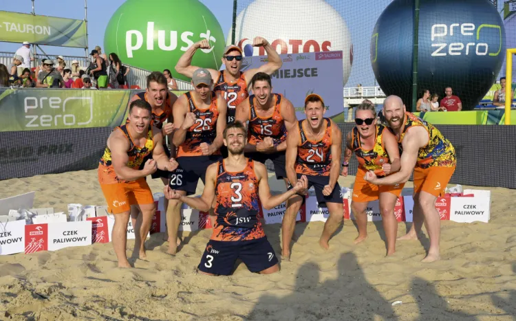 Jastrzębski Węgiel był najlepszą drużyną pierwszej edycji PreZero Grand Prix na plaży w Brzeźnie.