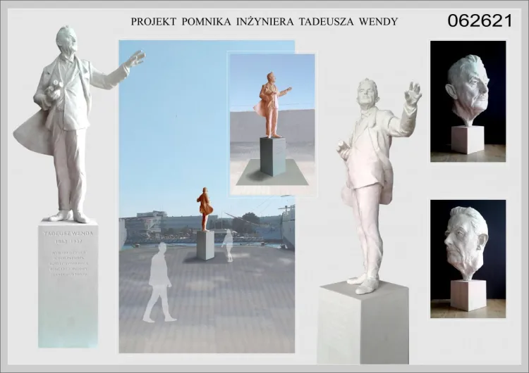 Zwycięski projekt pomnika Tadeusza Wendy
