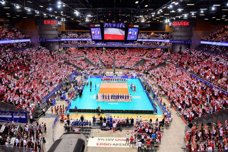 Podczas mistrzostw Europy w 2013 i 2017 roku, mecze polskiej reprezentacji przyciągnęły do Ergo Areny dziesiątki tysięcy kibiców. Zdjęcie pochodzi z turnieju eliminacyjnego z Francją z 2019 roku.