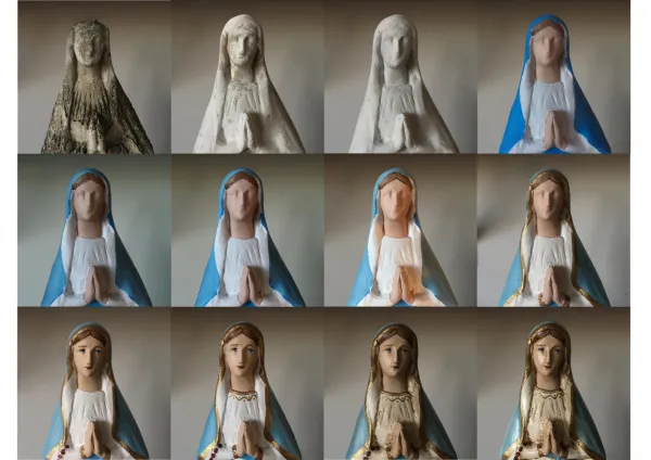 Odnawianiem figur Matki Boskiej i nie tylko zajmuję się od około sześciu lat. Mam na myśli także figury innych świętych, czy wizerunki Jezusa - opowiada Paulina Mazur.