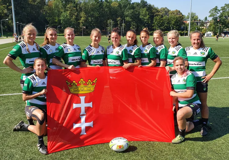 Biało-Zielone Ladies Gdańsk - triumfatorki pierwszego turnieju o mistrzostwo Polski w sezonie 2020/21 w rugby kobiet. 