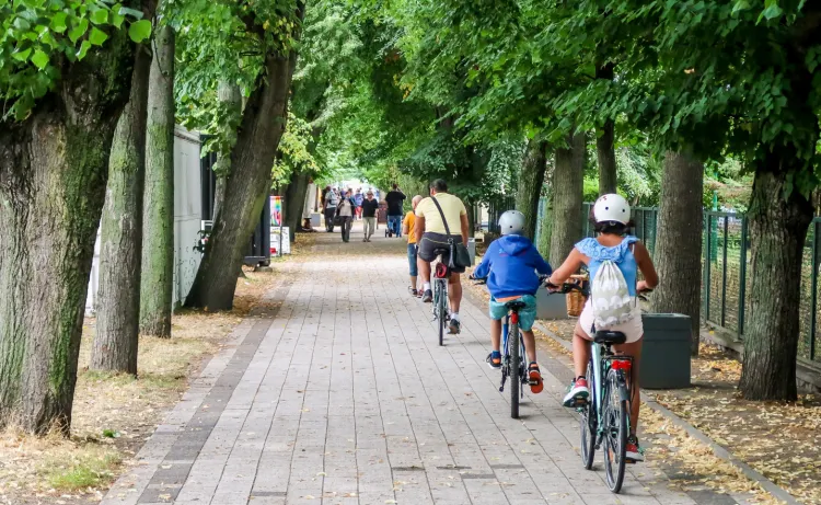 Wyznaczanie dróg rowerowych na chodnikach to w Gdyni norma. Podobnie jest m.in. na mocno uczęszczanej przez pieszych al. Topolowej.