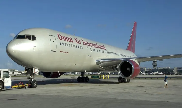 Boeing 767 amerykańskich linii lotniczych Omni Air International zatankował w Rębiechowie 55 tys. litrów paliwa.