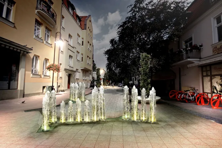 Koncepcja fontanny, która w przyszłym roku ma pojawić się w Sopocie. 
