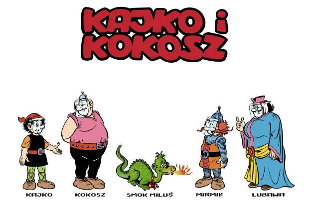 Tytułowe postacie stworzone przez Janusza Christę.