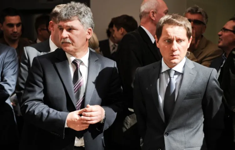 Michał Owczarczak (po prawej) będzie na razie pełnił obowiązki Romana Zaborowskiego.
