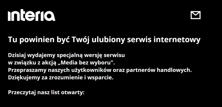 Tak od rana w środę wyglądały strony głównych portali informacyjnych.