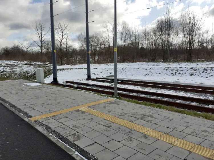 Ślepe tory nieopodal pętli tramwajowej Ujeścisko. To tutaj włączona zostanie linia Nowa Warszawska.