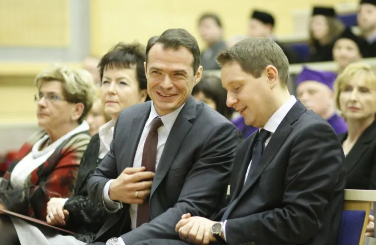 Michał Owczarczak (po prawej) może liczyć na poparcie Sławomira Nowaka (z lewej), szefa pomorskiej PO. Czy to wystarczy, aby został nowym wojewodą?