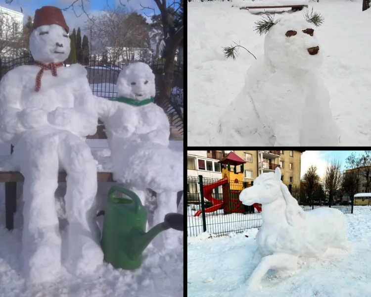 Zdjęcia śniegowych rzeźb czytelnicy nadsyłają do Raportu z Trójmiasta.