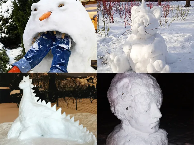 Czytelnicy przesłali nam ponad 150 zdjęć z zimowymi rzeźbami.