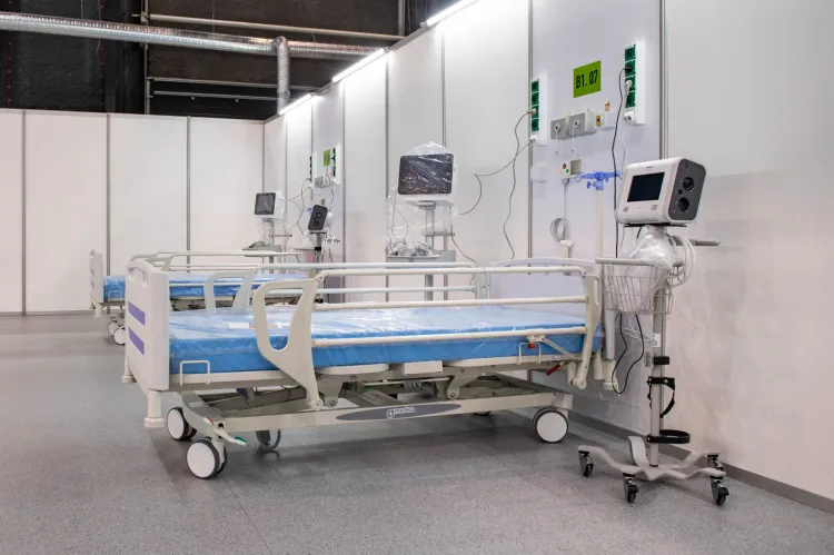 W szpitalu tymczasowym w Gdańsku jest hospitalizowanych 167 pacjentów - obiekt może w tym momencie pomieścić dodatkowo jeszcze 21 chorych.