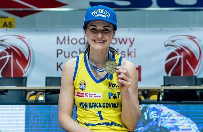 5.09 - Taką średnią notę waszych głosów uzyskała Alice Kunek w marcowych meczach koszykarek VBW Arki Gdynia.