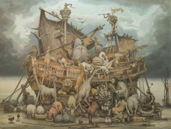 Arka Noaha, obraz Włodzimierza Szpingera.
