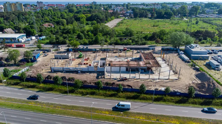 W Gdańsku przy ul. Uczniowskiej powstaje nowy salon Volvo Drywa. 