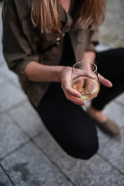 W Składaku wypijemy m.in. włoskie domowe pecorino na kieliszki, a także chorwackie Sauvignon+Graševina.