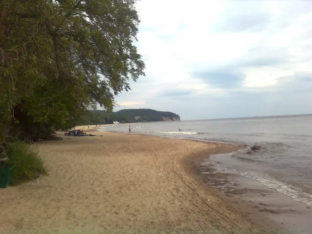 Plaża w Kolibkach jest znacznie rzadziej uczęszczana przez mieszkańców i turystów. 