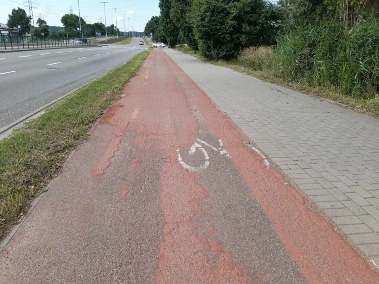Droga rowerowa zostanie wyremontowana na odcinku ul. Marynarki Polskiej od ul. Żaglowej do ul. Reja.