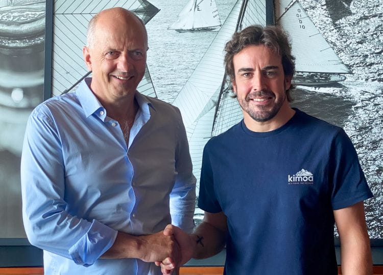 Francis Lapp, prezes Sunreef Yachts i Fernando Alonso