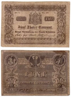 Talary obowiązywały w Prusach do przełomu lat 1870/71, kiedy to wprowadzono marki.