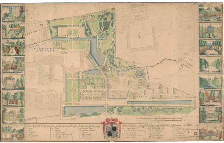 Plan Parku Oliwskiego z 1792 roku. Ze zbiorów Archiwum Państwowego w Gdańsku.


