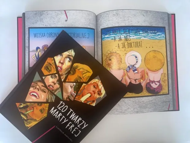 Marta Frej, artystka znana głównie ze swoich memów, wydała książkę-album ze swoimi 120 najbardziej znanymi rysunkami.