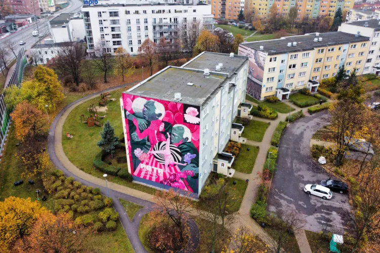 Mural z okazji 25-lecia Fety powstał na szczycie bloku przy ul. Bajana 11 na gdańskiej Zaspie. Lokalizacja nie jest przypadkowa, ponieważ w tej dzielnicy odbyła się pierwsza edycja festiwalu. Przy okazji to także miejsce, gdzie swoją siedzibę ma organizator wydarzenia - GAK Plama.