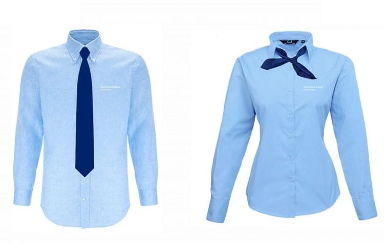 Bawełniane błękitne koszule z haftem i granatowe krawaty dla panów oraz apaszki dla pań - tak będą wyglądać od przyszłego roku pracownicy GAiT prowadzący pojazdy komunikacji miejskiej.