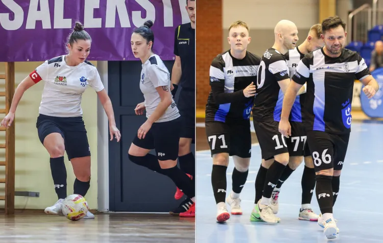 AZS UG Gdańsk w futsalowej ekstraklasie ma zarówno zespół kobiet jak i mężczyzn. Na półmetku sezonu 2021/22 lepiej radzą sobie panie.
