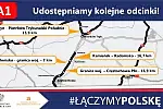 Nowy odcinek autostrady A1 znajduje się na pograniczu województw łódzkiego i śląskiego.