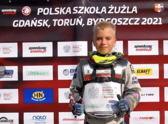 10-letni Antoni Jabłoński uwielbia motocykle. 