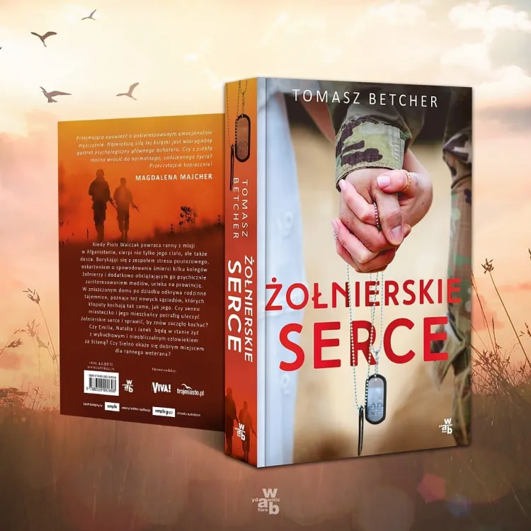 "Żołnierskie serce" to czwarta powieść Tomasza Betchera, w której udowadnia, że ma on talent do opisywania trudnych tematów w obyczajowym wydaniu.