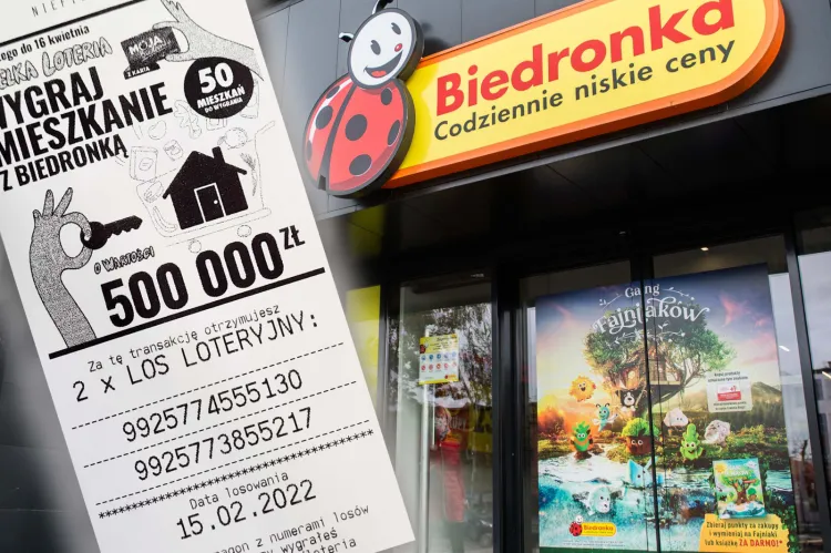 Loteria Biedronki potrwa do 16 kwietnia 2022 roku. Wśród biorących udział w loterii osób co tydzień Biedronka wylosuje 5, które wygrają po 500 tysięcy złotych na zakup mieszkania lub domu.

