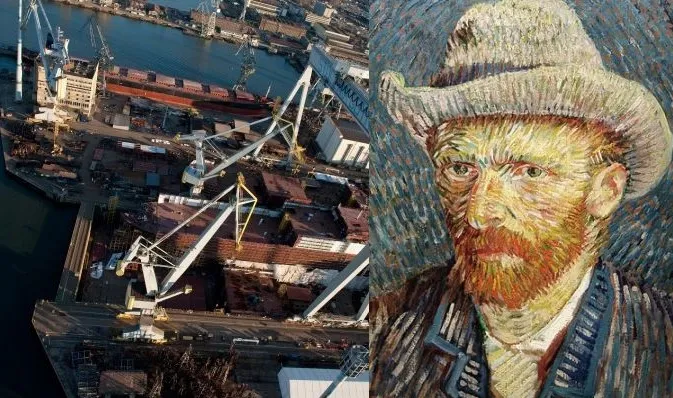 Tereny Stoczni Gdynia to już nie tylko produkcja przemysłowa, ale także dwa studia filmowe. Jendo z nich pracuje nad animowanym filmem o van Goghu.