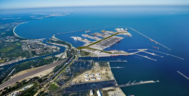 Tak miał wyglądać Port Centralny, z którego budowy wycofano się w ub. roku. Czy port instalacyjny powstanie w oparciu o ten projekt?