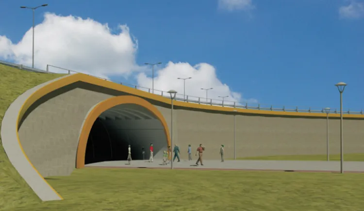 Planowany tunel pod Trasą Słowackiego do stadionu w Letnicy.