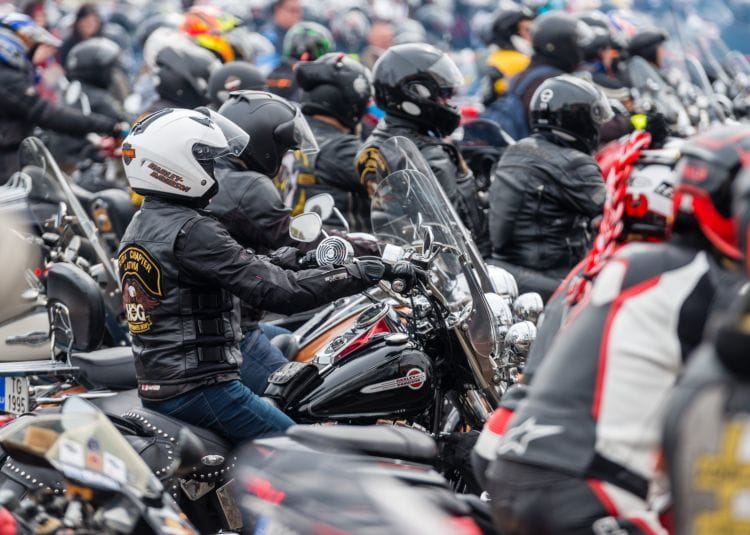 Do Sobowidza zjechały setki motocyklistów z całego Pomorza. Zdjęcie poglądowe.