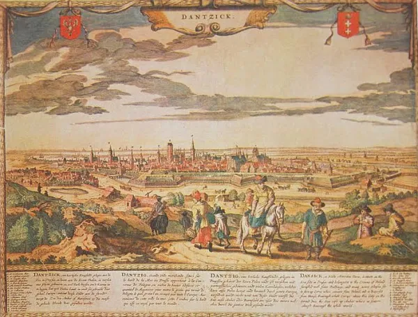 Panorama XVII-wiecznego Gdańska.