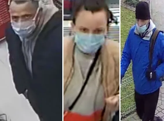Trzy osoby poszukiwane przez policję z powodu kradzieży, do jakich doszło w Gdyni.