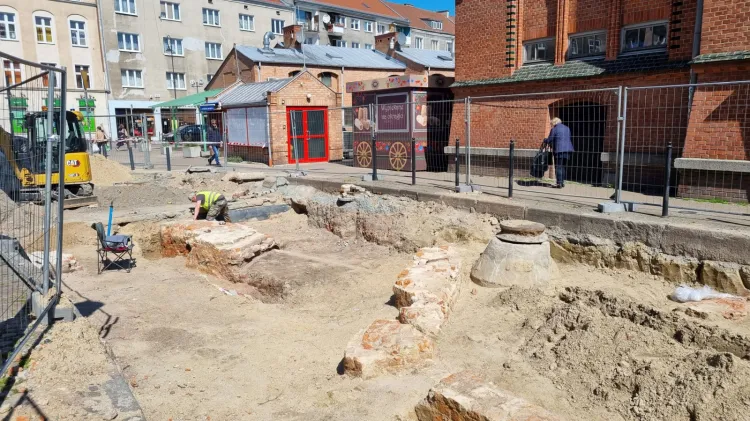 Archeologiczne odkrycia podczas remontu ul. Pańskiej.