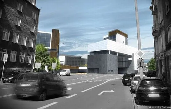 Projekt koncepcyjny Uniwersytetu Trzeciego Wieku umiejscowionego obok wiaduktu na ul. Tadeusza Wendy w Gdyni.