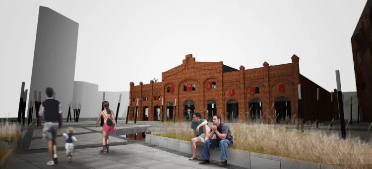 Adaptacja na klub fitness hali 42A znajdującej się na terenie historycznej Stoczni Cesarskiej.