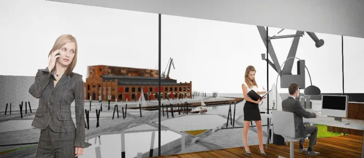 Adaptacja na klub fitness hali 42A znajdującej się na terenie historycznej Stoczni Cesarskiej.
