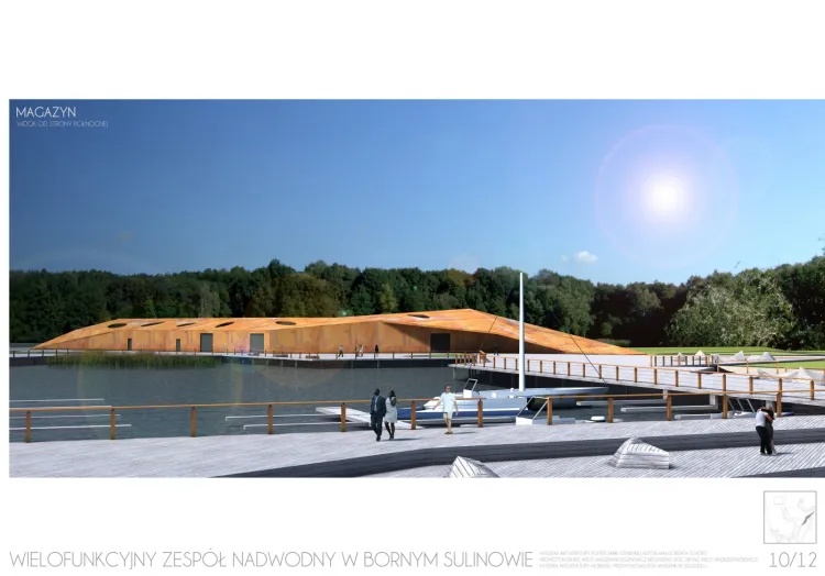 Projekt koncepcyjny zespołu nadwodnego w Bornym Sulinowie.