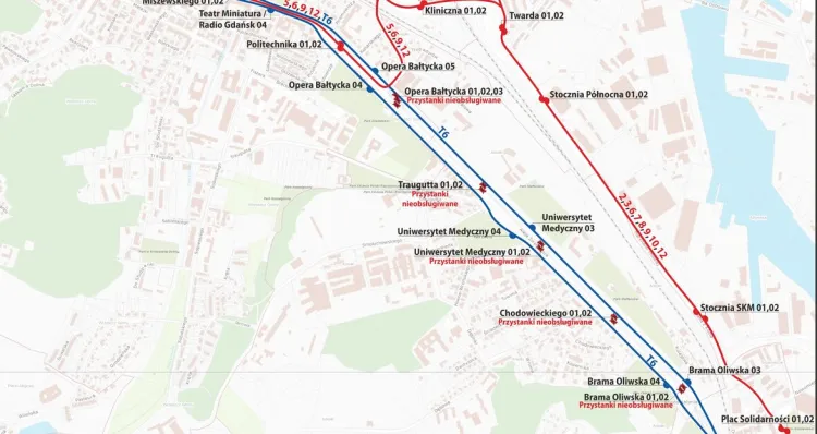Od 30 kwietnia do 3 maja na al. Zwycięstwa kursować będą tylko autobusy. 