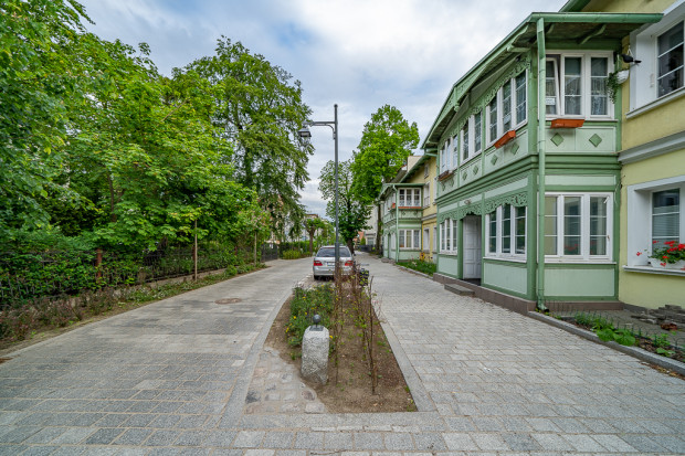 Przebudowane ulice na woonerf w Dolnym Sopocie.