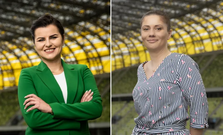 Agnieszka Syczewska (z lewej) przez blisko 14 lat pracowała w Jagiellonii Białystok. Była też prezesem tego klubu. Teraz została wiceprezesem zarządu Lechii Gdańsk. Edyta Ernest (z prawej) pracuje w Lechii od 2015 roku. Obecnie została awansowała do władz piłkarskiej spółki.