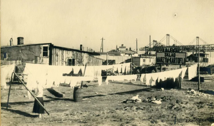 Chińska dzielnica w pobliżu portu, 1930 rok.

