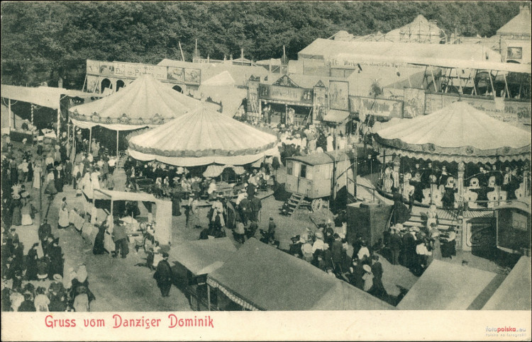 Jarmark świętego Dominika na początku XX wieku. Źródło: Fotopolska